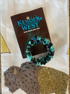 Kender West Turquoise and Black Bracelet