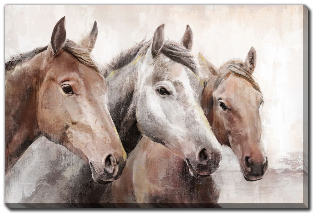 Stallion Trio Art Print! Pick Up In Store Only Montana Rustic Accents