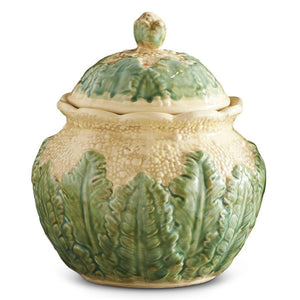11 Inch Ceramic Cabbage Lidded Bowl