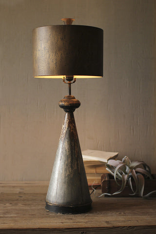Table Lamp W/ Metal Base and Shade ~Pick Up Only~