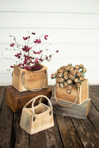 Rustic Reclaim Wood Planter Handbags ~Large~