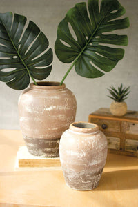Ceramic Two-Toned Urn- Small