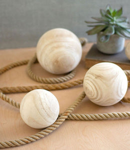 Natural Wood Sphere- Small