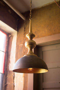 Metal Pendant Light with Antique Gold Finish! Pick Up Only!