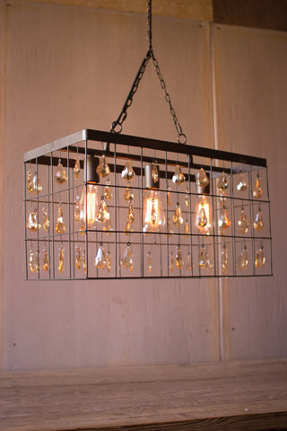 Large Rectangle Pendant Light - Pick Up Only