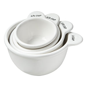 Measuring Cup W/ Handle Set Of 4- White
