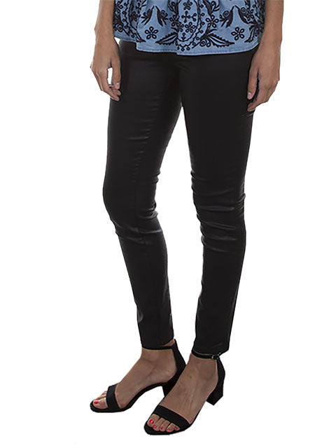 Scully Black Leggings with Back Pocket- DROP SHIP