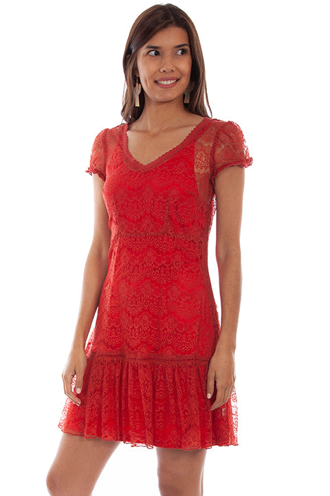 Scully Lace Dress with Cap Sleeves!!! Two Color Options!!- DROP SHIP