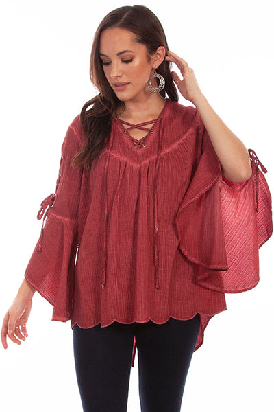 Scully Tunic with Lace-Up Sleeves!!- DROP SHIP