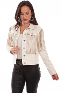 Scully Jacket with Embroidered Crochet Fringe!!- DROP SHIP