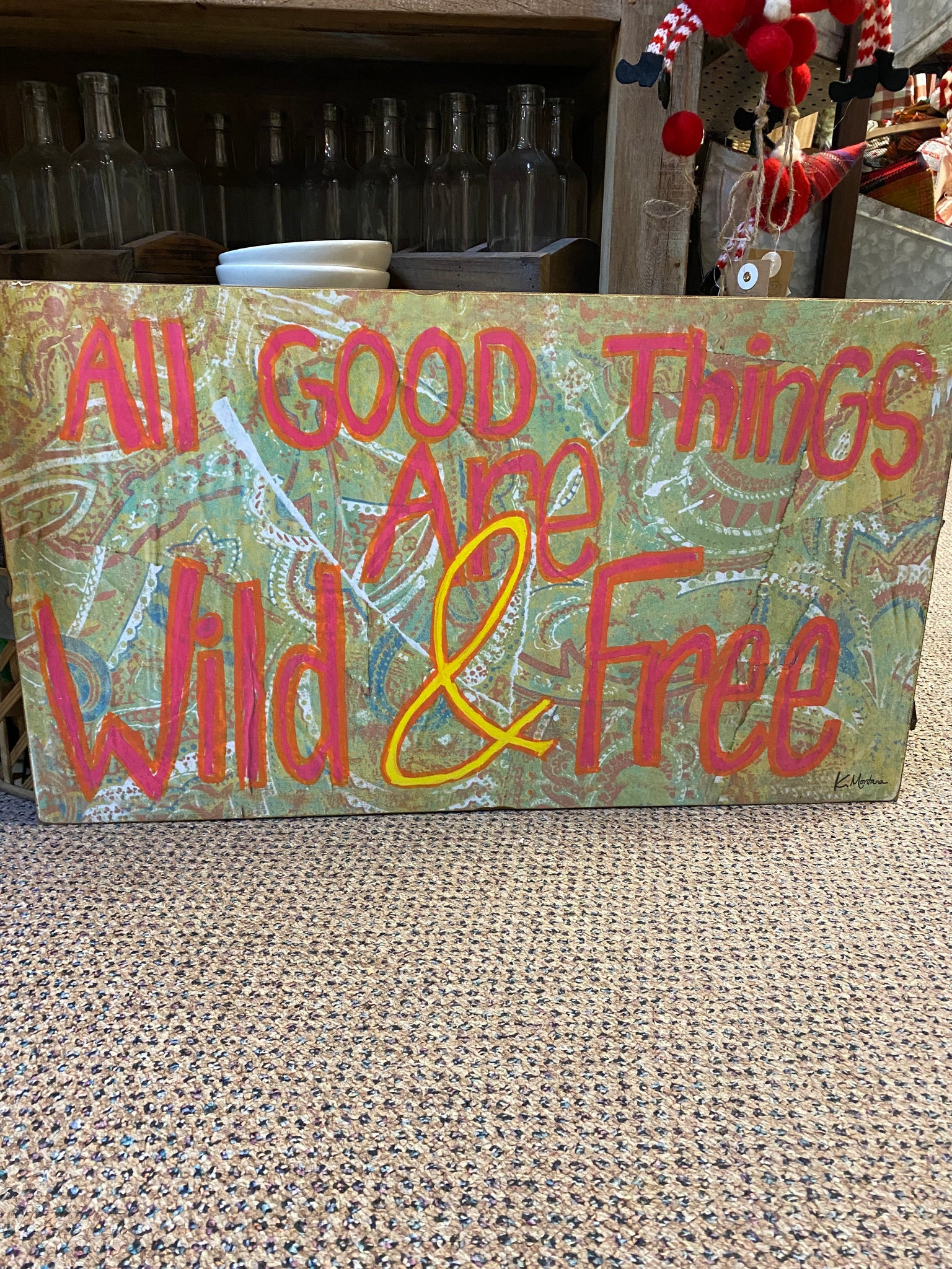All Good Things Wood Wall Print