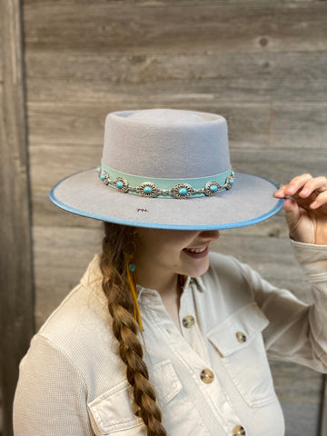 American Hat Makers Women's Tuxton Felt Fedora
