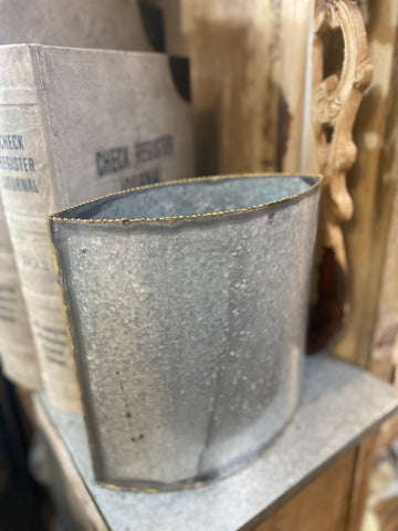 Distressed Metal Vase