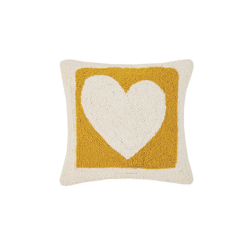 Cut Out Heart Hooked Pillow