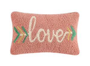 Love Arrow Hooked Pillow