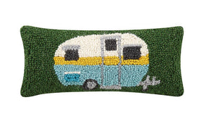 Camper Hooked Pillow