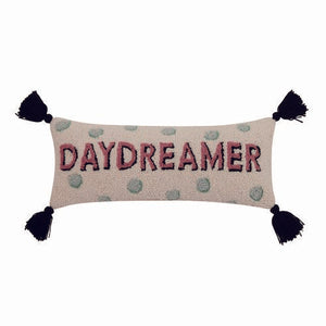 Daydreamer W/ Tassles Hooked Pillow