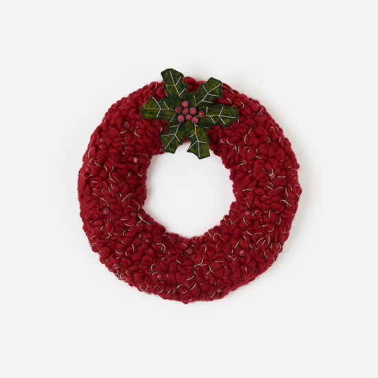 Red Holly Wreath