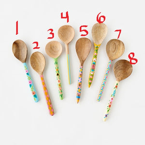 Hand Painted Floral & Geometric Spoons! Eight Styles!
