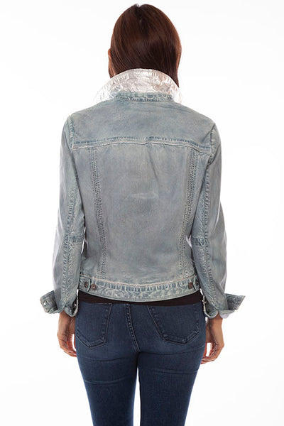 Scully Leather Jean Jacket!!- DROP SHIP