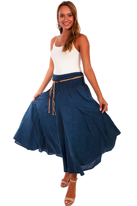 Scully Stone Washed Skirt!!- DROP SHIP