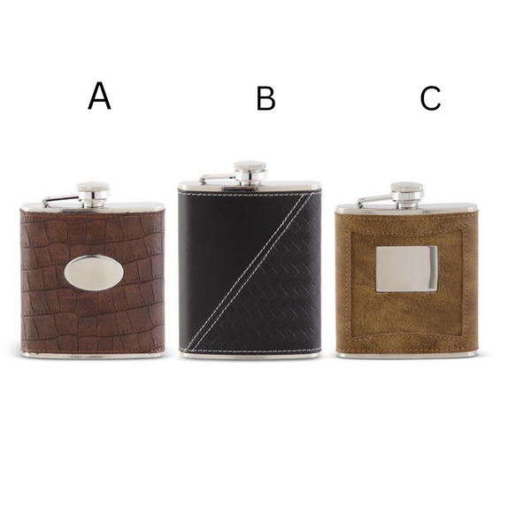 Assorted Leather Flasks