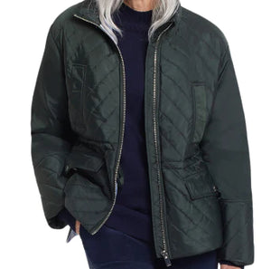 Tribal L/S Quilted Puffer Coat- Emerald