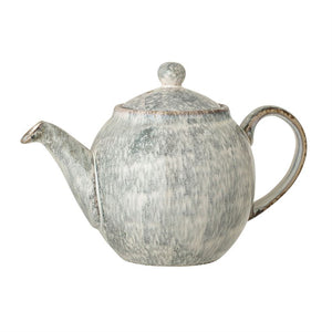 White Reactive Glaze Teapot