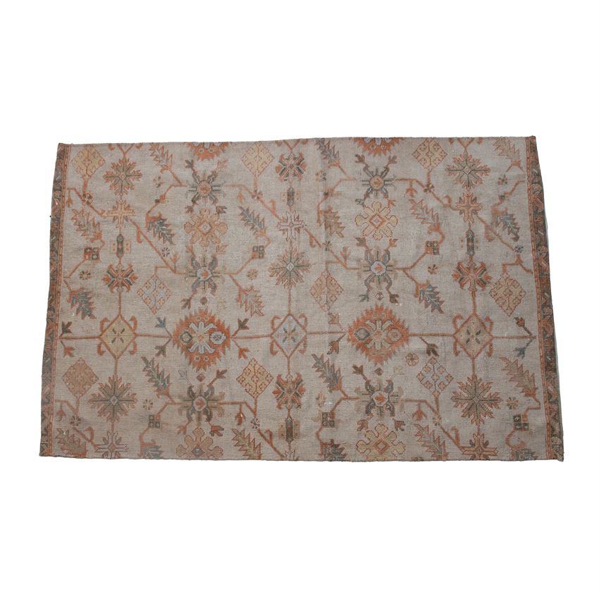 Fabric Blend Rug with Pattern