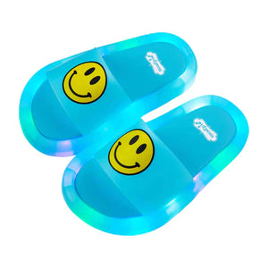 Blue Light Up Smiley Sandals