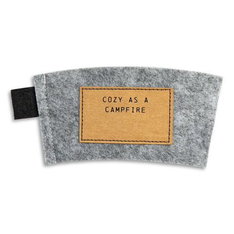 Cozy as a Campfire Coffee Cozy - Gray