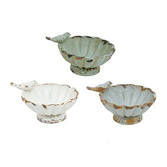 Decorative Pewter Bowls! Three Color Options!