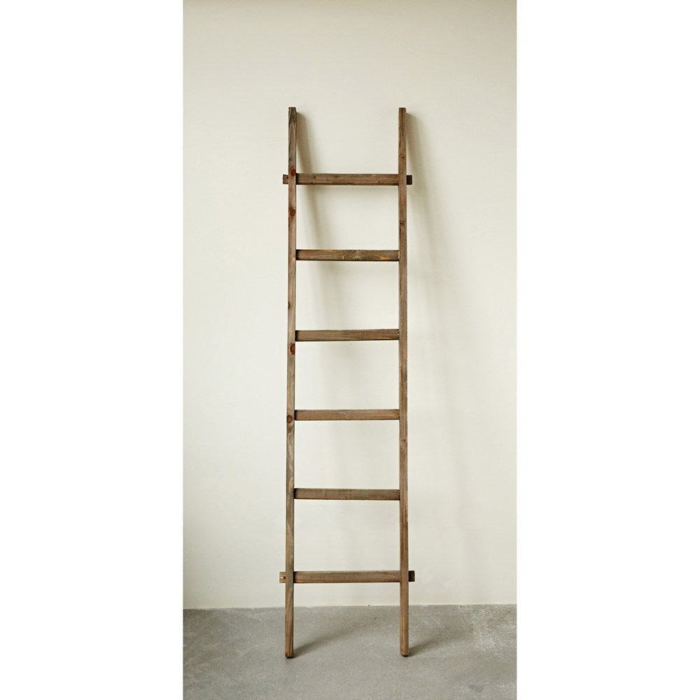 18-1/2"L x 76-3/4"H Decorative Wood Ladder! PICK UP ONLY!