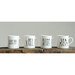 Stonewear Mugs - southern style - 4 sayings