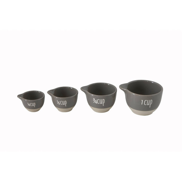 Grey Cup Stoneware Measuring Cups