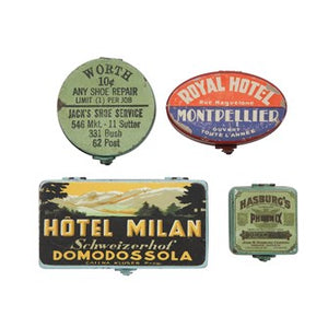 Metal Boxes With Reproduction Vintage Labels