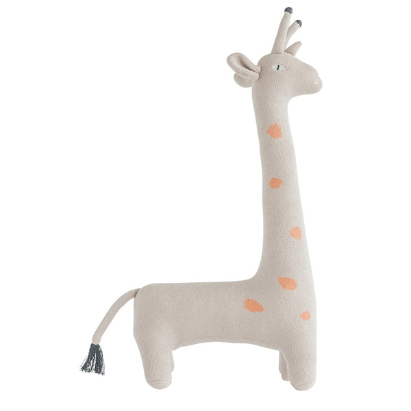 Grey Cotton Knit Giraffe