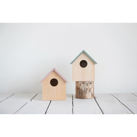 Decorative Wood Storage Birdhouse! TWO Color Options!