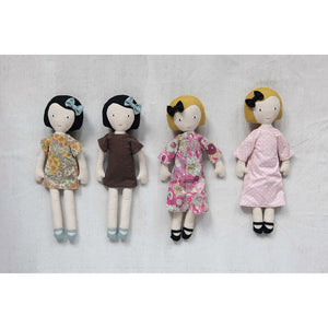 Fabric Doll w/ Reversible Dress! Two Styles!