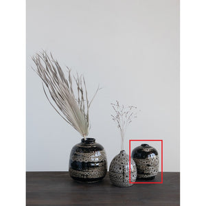 Medium Reactive Glaze Brown Terra-cotta Vase (Each Varies)