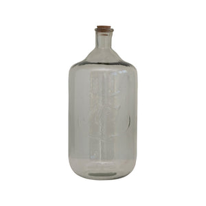 Recycled Glass Bottle with Cork & Embossed "No 1"