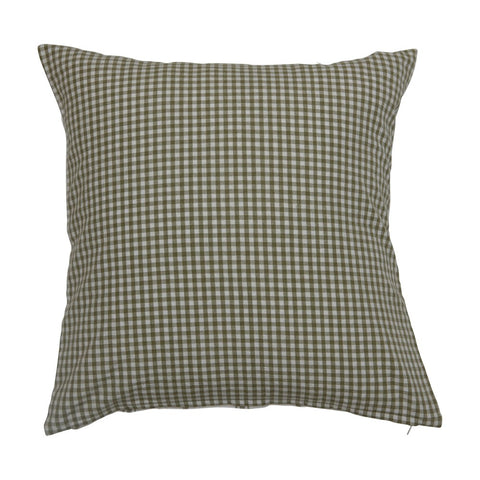 Square Stonewashed Woven Cotton Reversible Pillow