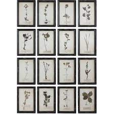 Framed Wall Decor with Floral Art, 16 Styles