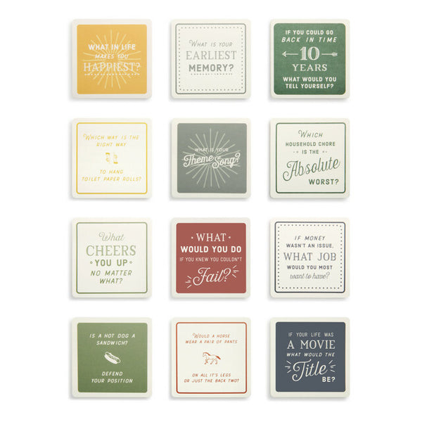 Party Games Coaster Set - Conversation Starters