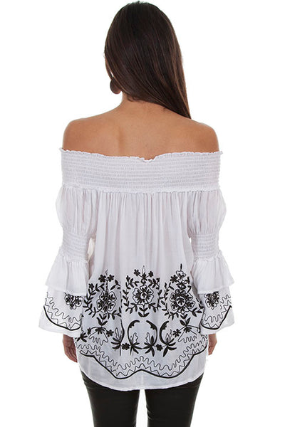 Scully White Off The Shoulder Blouse!!- DROP SHIP