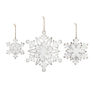 Oversized Metal Snowflake Ornaments medium