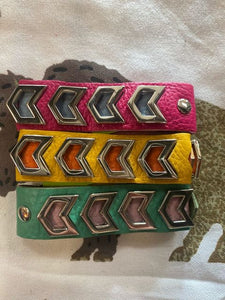Gypsy Soule Bright Leather Arrow Bracelets!!! Three Color Options!!!