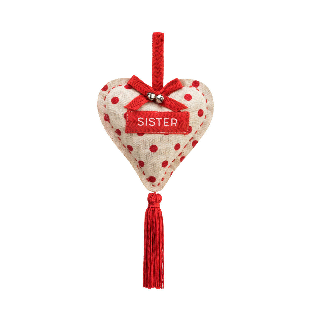 Sister Heart Tassel Ornament