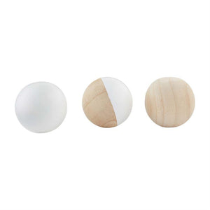 Wood Ball Decor; 3 styles