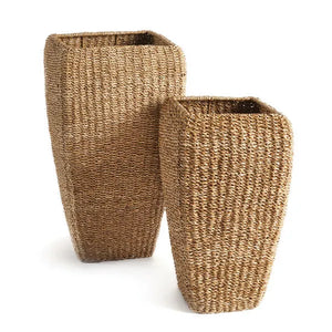 Seagrass Tall Square Planters ST/2